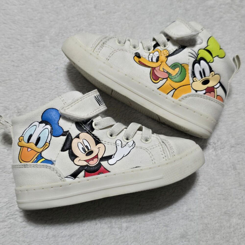 Tucker & Tate Toddlers Size 8 Shoes Mickey & Friends High Top Sneakers